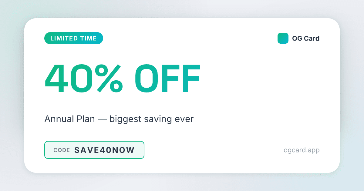 Coupon / Code template