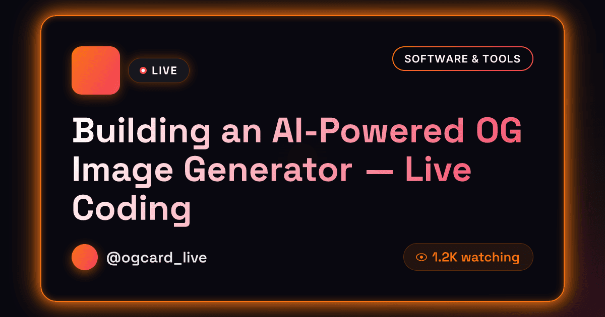 Live Stream template