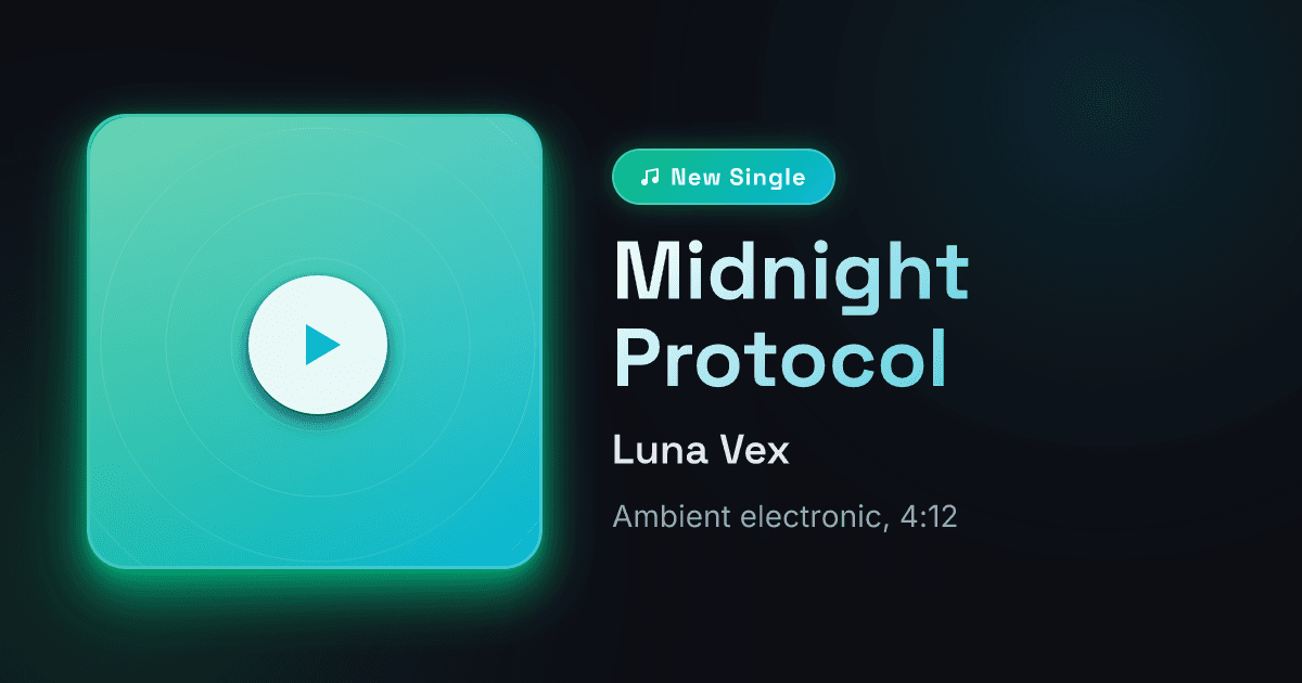Music Release template