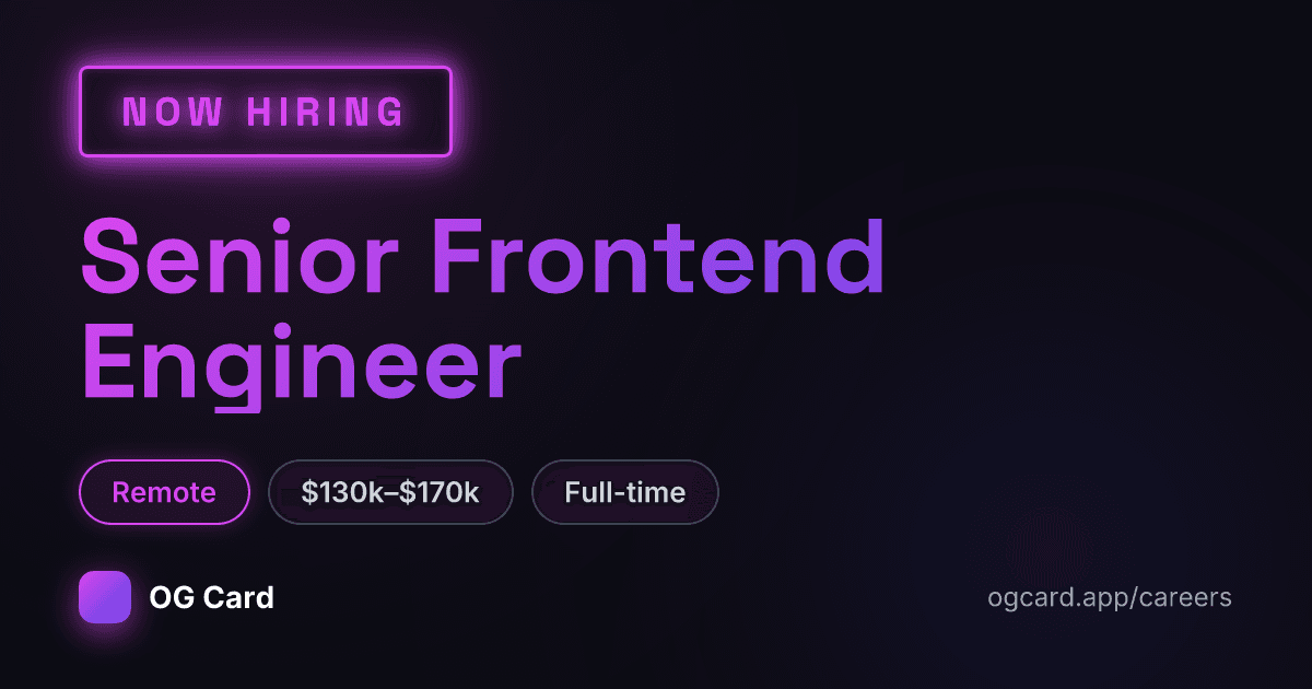 Now Hiring template