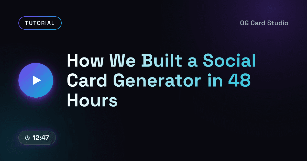 Video Cover template