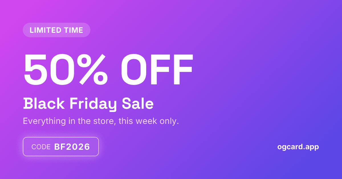 Sale / Promo template