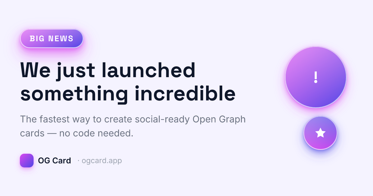 Announcement template preview
