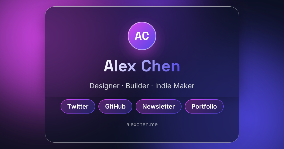 Link in Bio template preview
