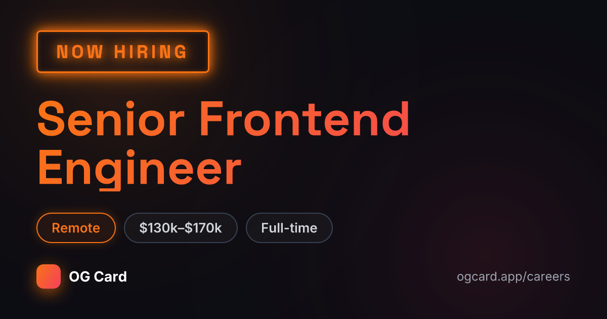 Now Hiring template preview