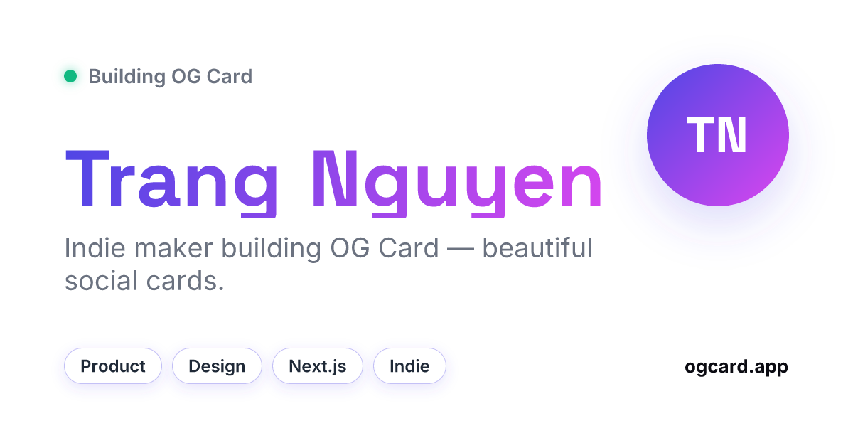 Portfolio template preview