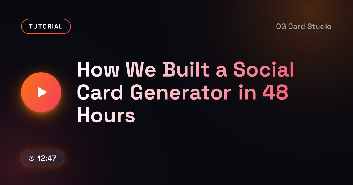 Video Cover template preview